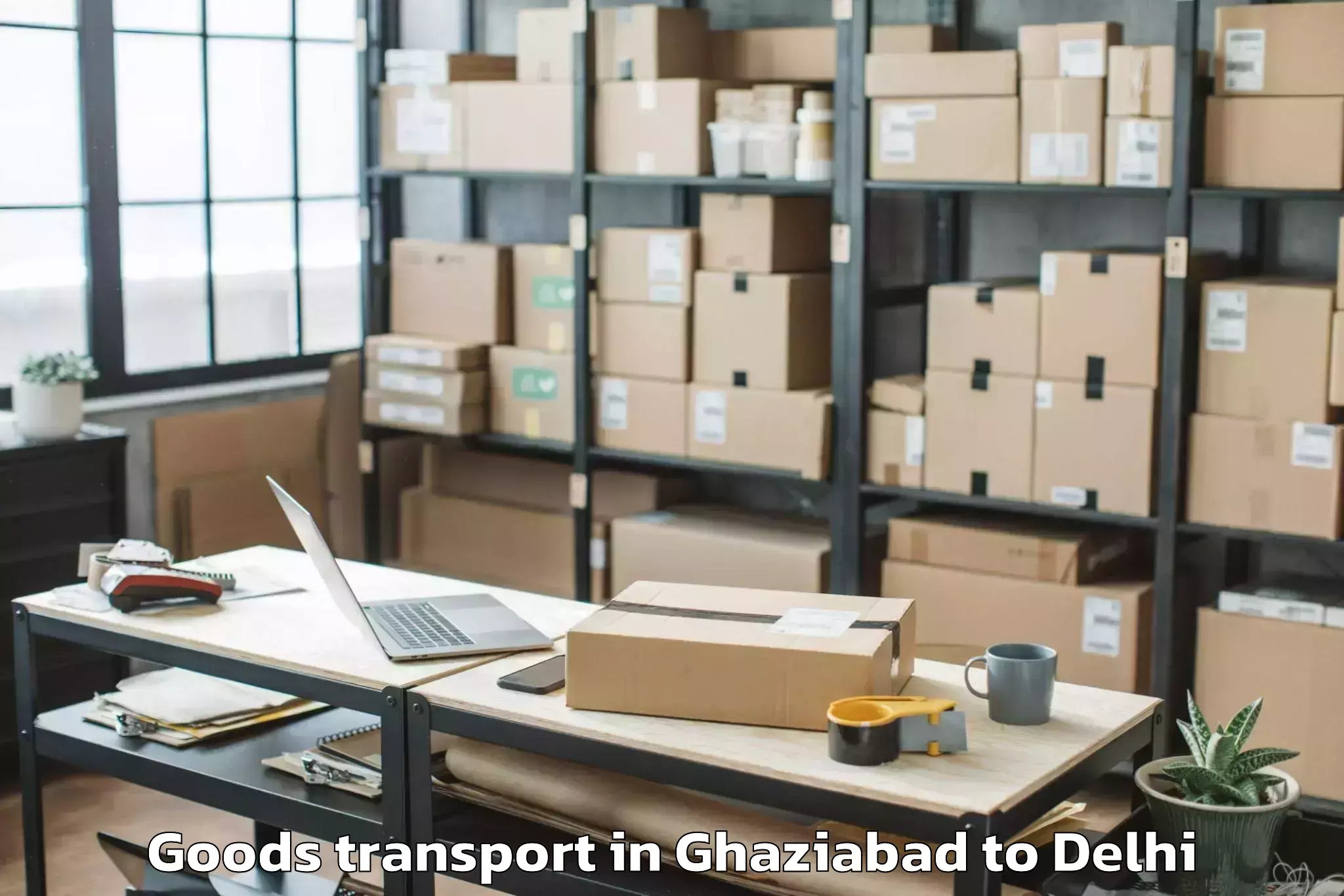 Easy Ghaziabad to University Of Delhi Goods Transport Booking